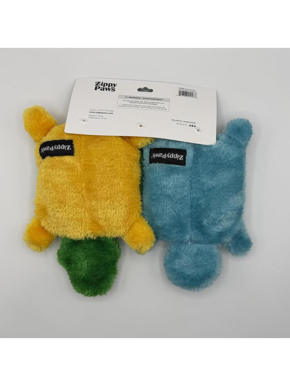 ZippyPaws Squeakie Pads 2 Pack Hippo and Alligator Squeaky Dog Toys Zippy Paws - Picture 4 of 6